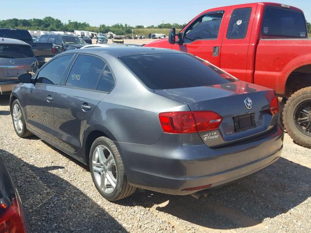 3VW1K7AJ4DM263039 - 2013 VOLKSWAGEN JETTA BASE Գրաֆիտ լուսանկար 3