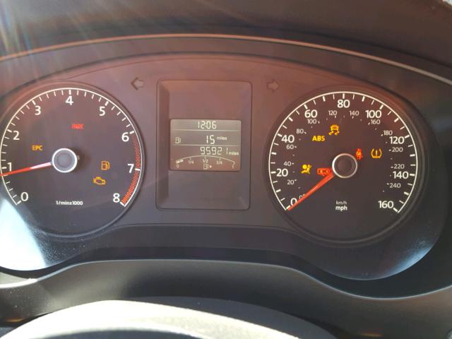 3VW1K7AJ4DM263039 - 2013 VOLKSWAGEN JETTA BASE Գրաֆիտ լուսանկար 8