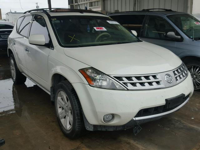 JN8AZ08T96W409696 - 2006 NISSAN MURANO WHITE photo 1