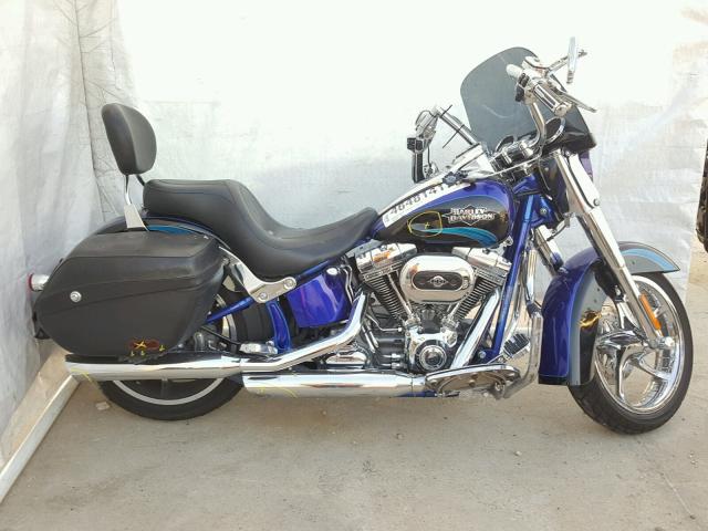 1HD1PY917BB957712 - 2011 HARLEY-DAVIDSON FLSTSE2 BLUE photo 9