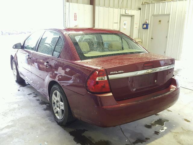 1G1ZT51F16F113064 - 2006 CHEVROLET MALIBU LT RED photo 3