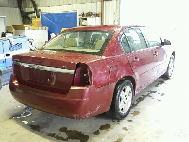 1G1ZT51F16F113064 - 2006 CHEVROLET MALIBU LT RED photo 4