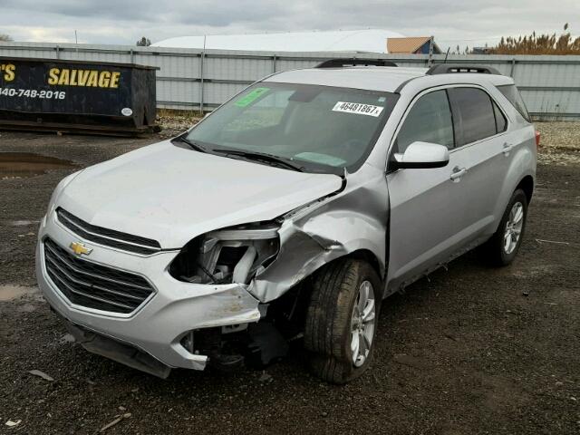 2GNALCEK5H1566797 - 2017 CHEVROLET EQUINOX LT SILVER photo 2