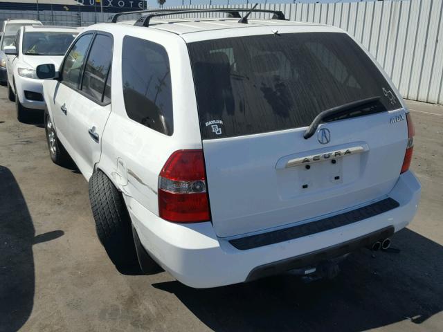 2HNYD18862H545135 - 2002 ACURA MDX TOURIN WHITE photo 3