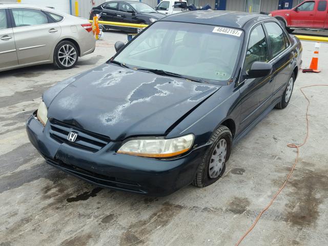 1HGCF86621A124015 - 2001 HONDA ACCORD GREEN photo 2