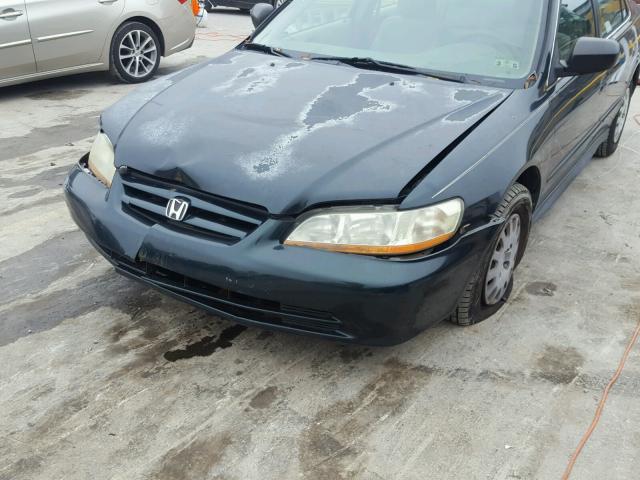 1HGCF86621A124015 - 2001 HONDA ACCORD GREEN photo 9