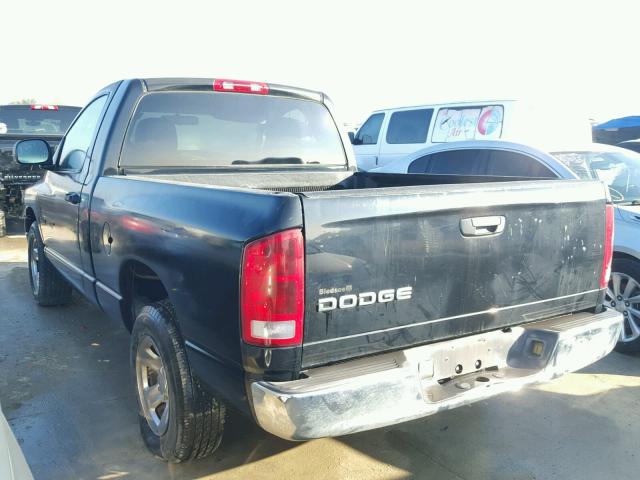 1D7HA16K92J132787 - 2002 DODGE RAM 1500 BLACK photo 3