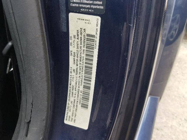 3VWRG31Y46M333264 - 2006 VOLKSWAGEN NEW BEETLE Mavi foto 10