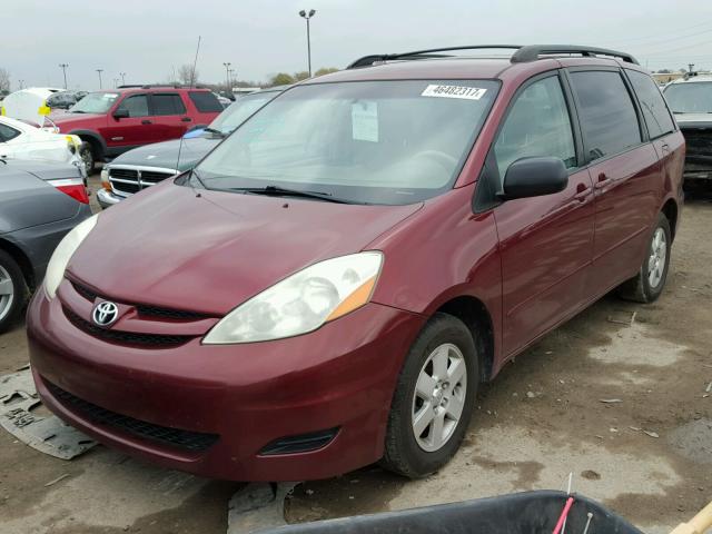 5TDZA23C76S445184 - 2006 TOYOTA SIENNA CE RED photo 2