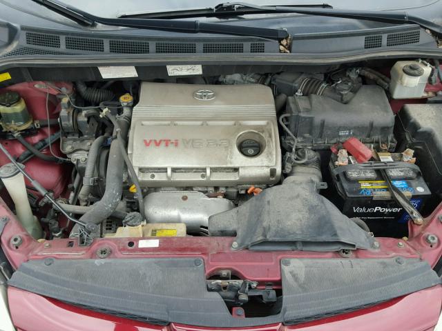 5TDZA23C76S445184 - 2006 TOYOTA SIENNA CE RED photo 7