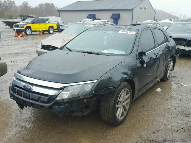 3FAHP0JA1AR211219 - 2010 FORD FUSION SEL BLACK photo 2