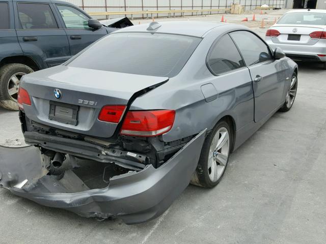 WBAWC73599E068425 - 2009 BMW 335 XI GRAY photo 4