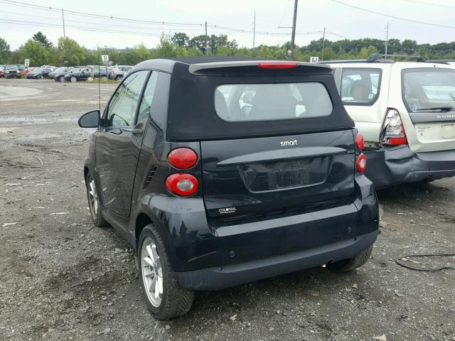 WMEEK31X68K181202 - 2008 SMART FORTWO PAS 黑色 照片 3