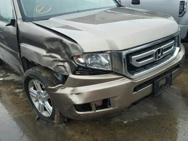 5FPYK16519B104458 - 2009 HONDA RIDGELINE BEIGE photo 9