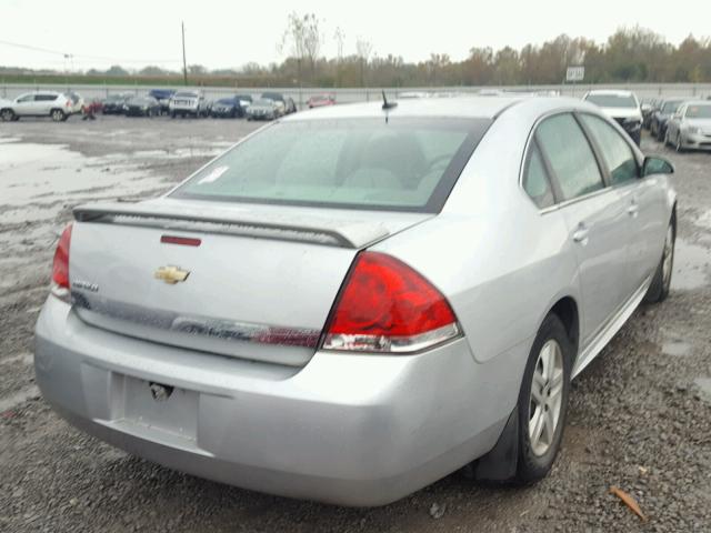 2G1WA5EN8A1233244 - 2010 CHEVROLET IMPALA LS SILVER photo 4