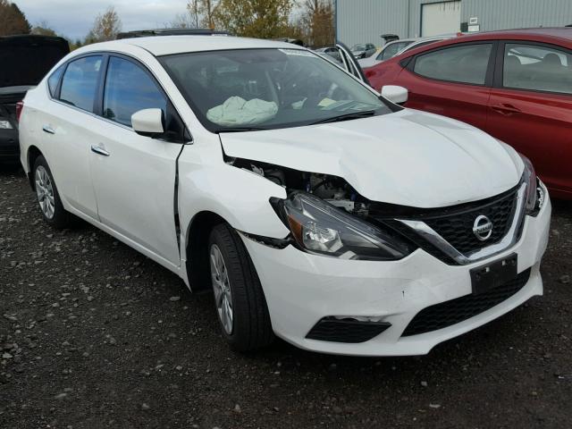 3N1AB7AP5GY310764 - 2016 NISSAN SENTRA S WHITE photo 1