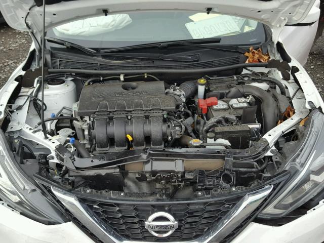 3N1AB7AP5GY310764 - 2016 NISSAN SENTRA S WHITE photo 7