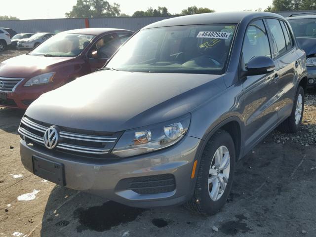 WVGAV7AXXCW002460 - 2012 VOLKSWAGEN TIGUAN S GRAY photo 2