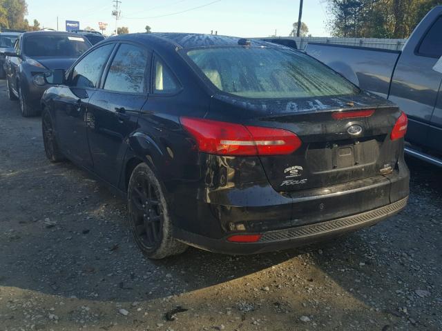 1FADP3F23GL231254 - 2016 FORD FOCUS SE BLACK photo 3