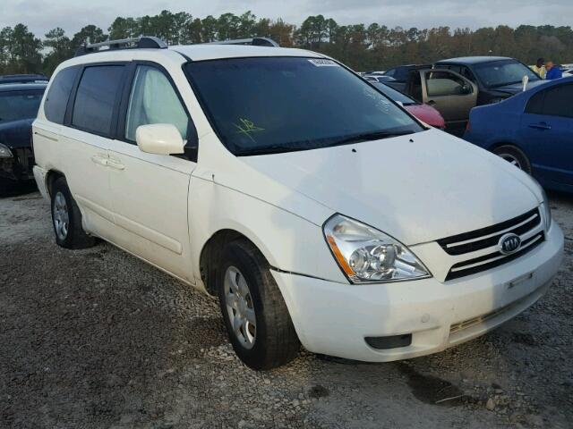 KNDMB133776124815 - 2007 KIA SEDONA EX WHITE photo 1