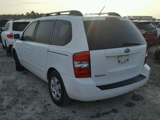 KNDMB133776124815 - 2007 KIA SEDONA EX WHITE photo 3