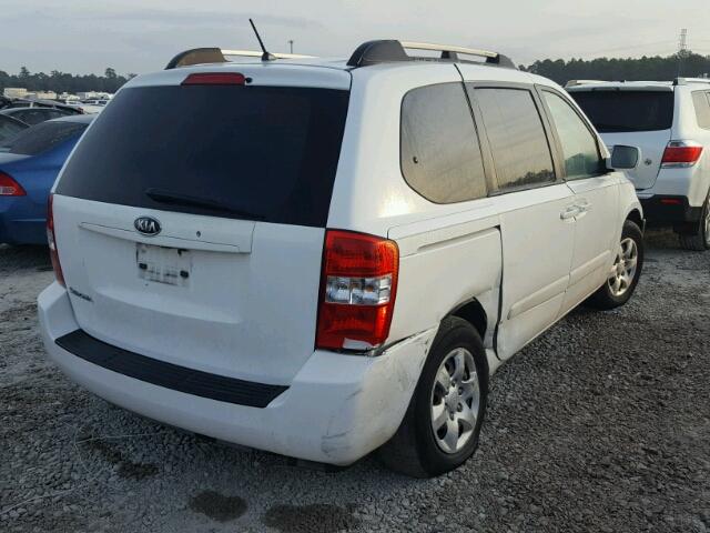 KNDMB133776124815 - 2007 KIA SEDONA EX WHITE photo 4