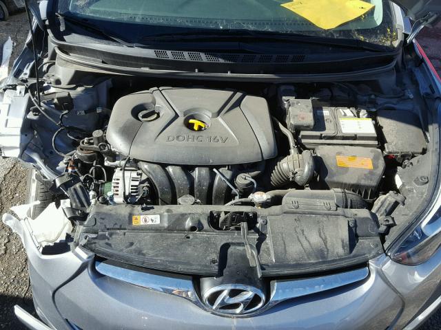 5NPDH4AE6FH602165 - 2015 HYUNDAI ELANTRA SE SILVER photo 7