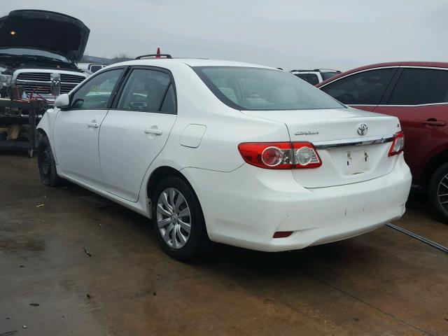 5YFBU4EE0CP039187 - 2012 TOYOTA COROLLA BA WHITE photo 3