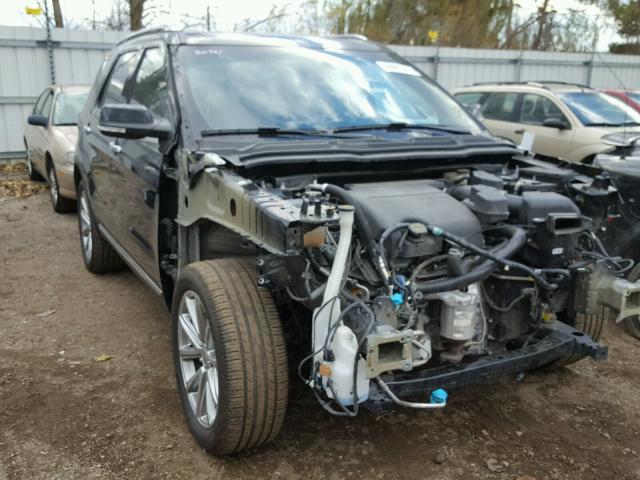 1FM5K8F88GGB96584 - 2016 FORD EXPLORER L BLACK photo 1