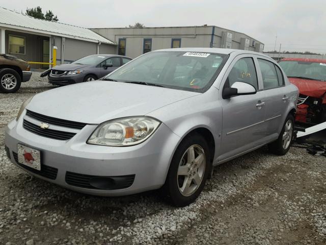 1G1AL58F387246764 - 2008 CHEVROLET COBALT LT SILVER photo 2