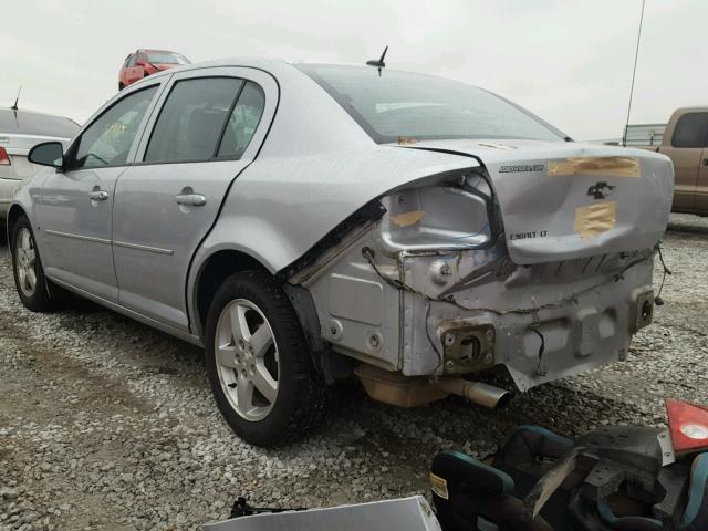 1G1AL58F387246764 - 2008 CHEVROLET COBALT LT SILVER photo 3