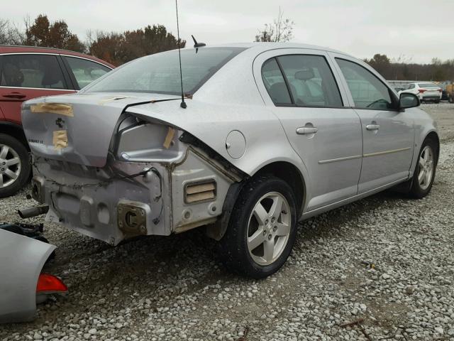 1G1AL58F387246764 - 2008 CHEVROLET COBALT LT SILVER photo 4