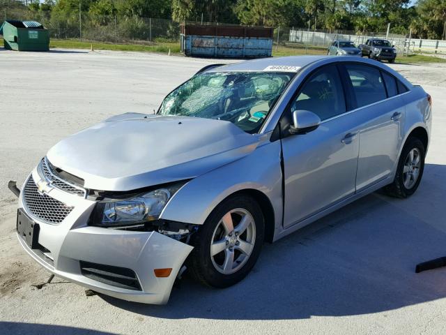 1G1PE5SC5C7337224 - 2012 CHEVROLET CRUZE LT SILVER photo 2