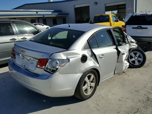 1G1PE5SC5C7337224 - 2012 CHEVROLET CRUZE LT SILVER photo 4