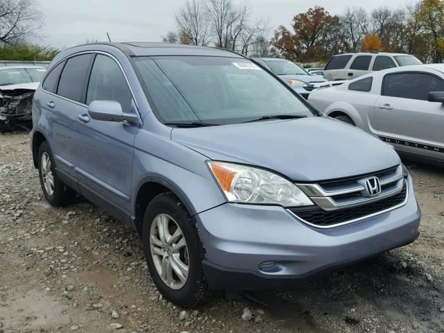 5J6RE3H76AL037687 - 2010 HONDA CR-V EXL BLUE photo 1