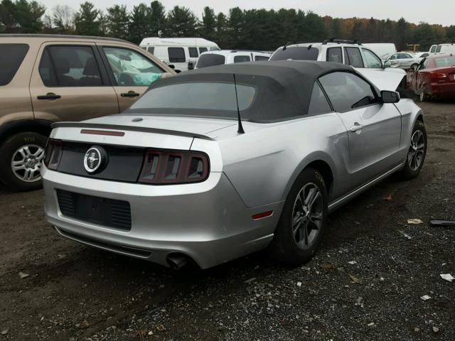 1ZVBP8EM0E5245564 - 2014 FORD MUSTANG SILVER photo 4