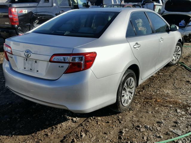 4T1BF1FK8DU245712 - 2013 TOYOTA CAMRY L SILVER photo 4