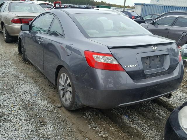 2HGFG12879H532032 - 2009 HONDA CIVIC GRAY photo 3