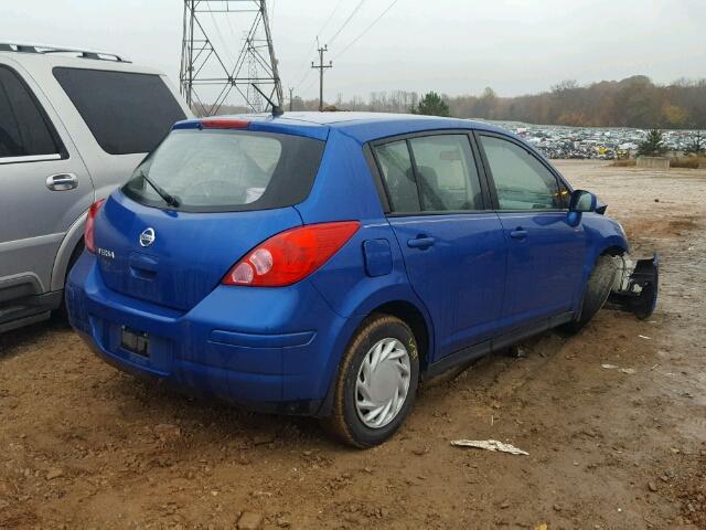 3N1BC1CP1BL477267 - 2011 NISSAN VERSA S BLUE photo 4