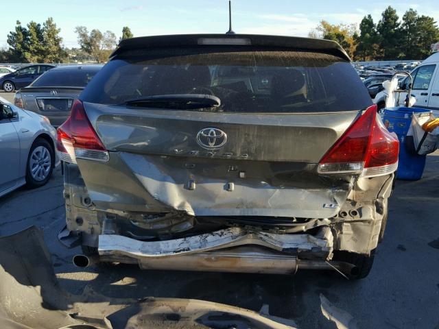 4T3ZK3BB5DU054705 - 2013 TOYOTA VENZA LE GRAY photo 9