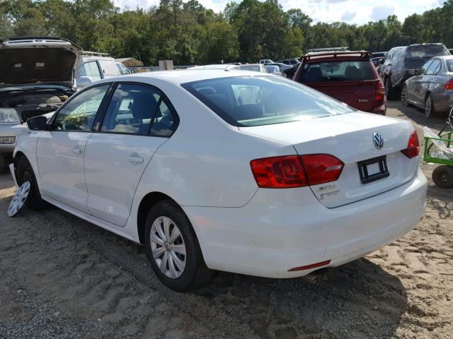 3VW2K7AJ6EM315745 - 2014 VOLKSWAGEN JETTA BASE 白色 照片 3