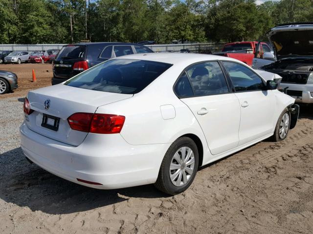 3VW2K7AJ6EM315745 - 2014 VOLKSWAGEN JETTA BASE 白色 照片 4