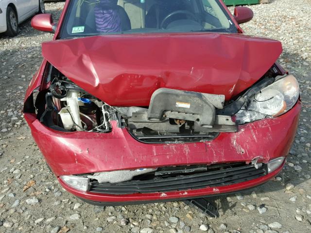 KMHDU46D88U328287 - 2008 HYUNDAI ELANTRA RED photo 9