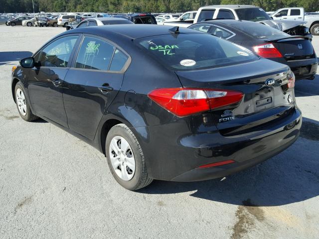 KNAFK4A66E5180994 - 2014 KIA FORTE LX BLACK photo 3