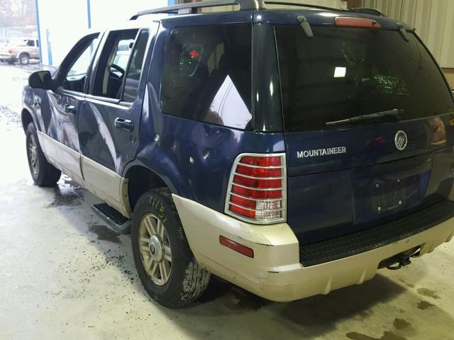 4M2ZU66K14UJ04349 - 2004 MERCURY MOUNTAINEE BLUE photo 3