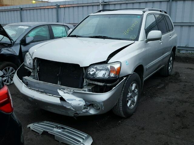 JTEHP21A160176237 - 2006 TOYOTA HIGHLANDER SILVER photo 2