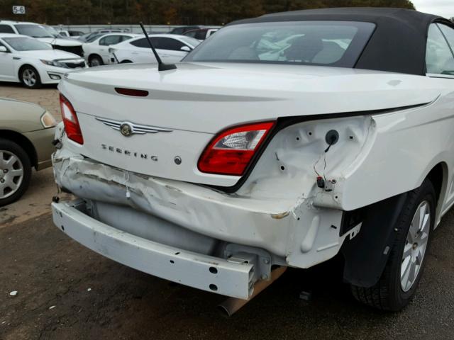 1C3LC45K18N271979 - 2008 CHRYSLER SEBRING WHITE photo 9