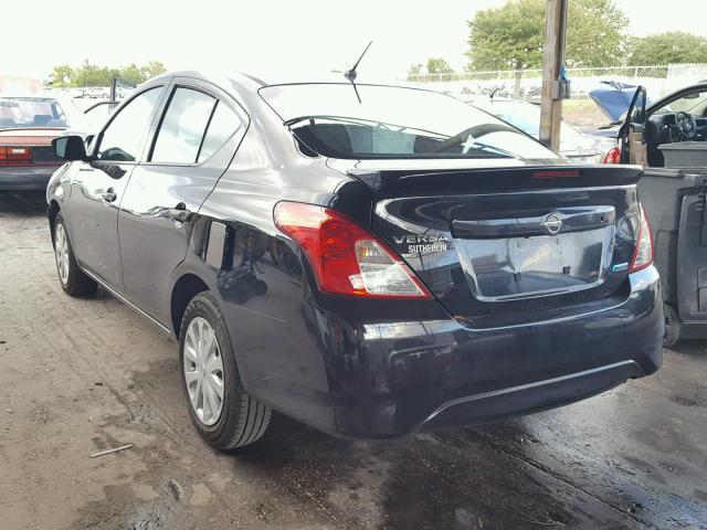 3N1CN7AP7GL879354 - 2016 NISSAN VERSA BLACK photo 3