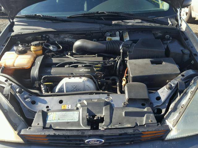 3FAFP31382R114451 - 2002 FORD FOCUS ZX3 GRAY photo 7