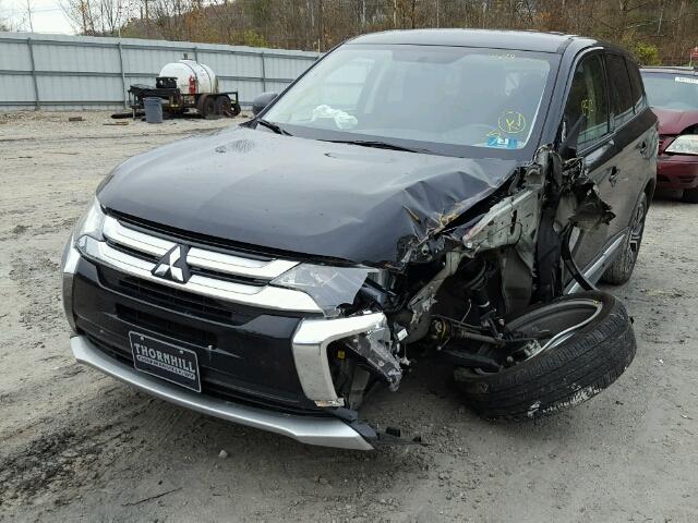 JA4AZ2A30HZ035721 - 2017 MITSUBISHI OUTLANDER BLACK photo 2